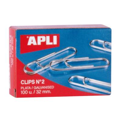 Boîte de 100 trombones Galvanisés 32 mm - APLI-AGIPA