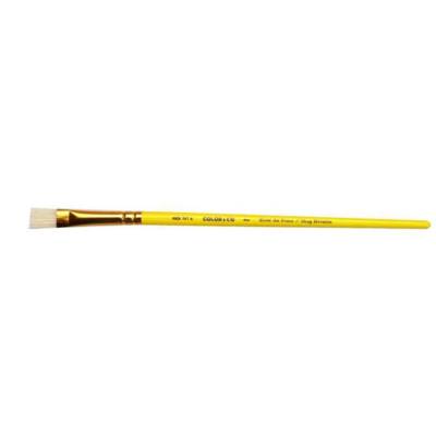 Pinceau brosse plate en soie de porc n° 6