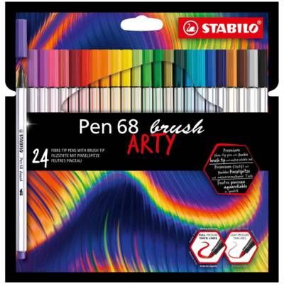 Feutre pinceau Pen 68 brush ARTY Edition, étui de 24 - STABILO