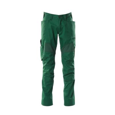 Pantalon de travail avec poches genouillères MASCOT Accelerate - 18579-442-Vert Bouteille-90-52