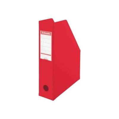 Boîte à pan coupé Porte-revues PVC dos 10 cm Livré à plat Rouge