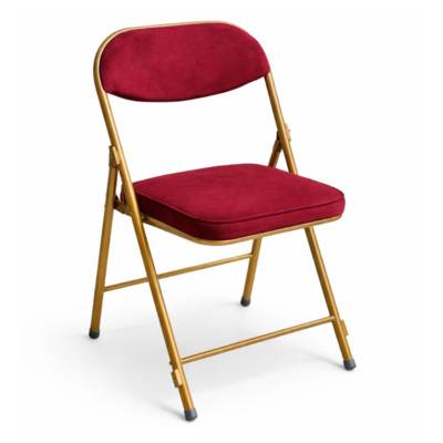 Chaise pliante velours - JAD Groupe