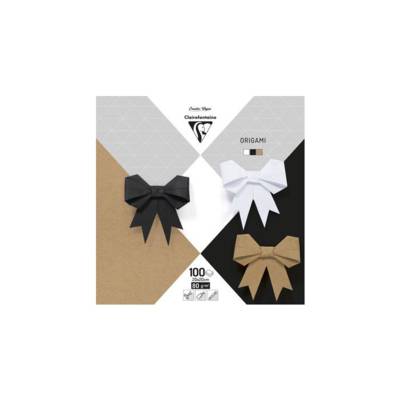 Pochette Origami 100 feuilles - Assortiment neutre