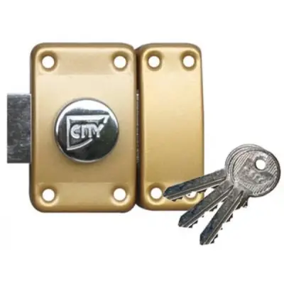Verrou ISEO City 25 à bouton - Cylindre 40 mm - Sur variure NV03 - 10020402V03 - CAVERS ISEO