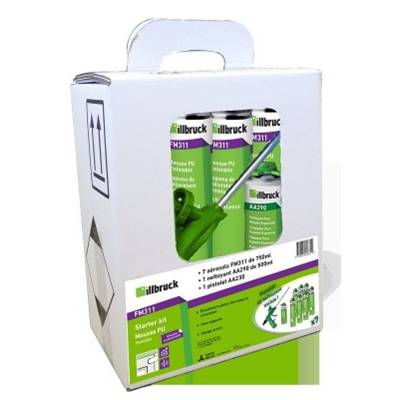 Kit starter FM311 mousse+nettoyant AA290+pistolet AA230 - Gedimat - ILLBRUCK