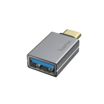 Adaptateur USB-OTG, f. USB-C - port USB, USB 3.2 Gen1, 5 Gbit/s, alu