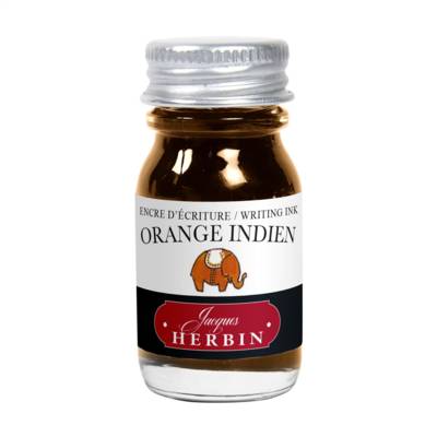 Encre traditionnelle à stylo en flacon 10ml - orange indien - HERBIN