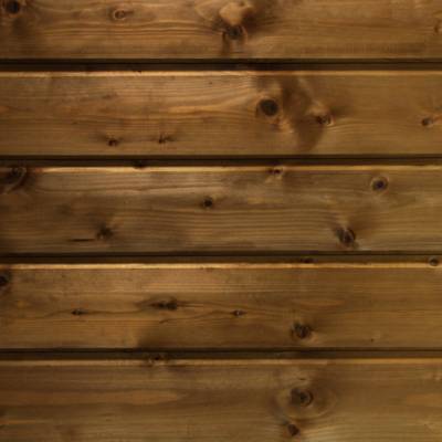 Bardage Sapin du Nord marron profil élégie biaise - Gedimat