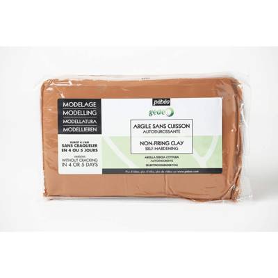 Gédéo Pain 1,5Kg argile à modeler sans cuisson rouge - PÉBÉO