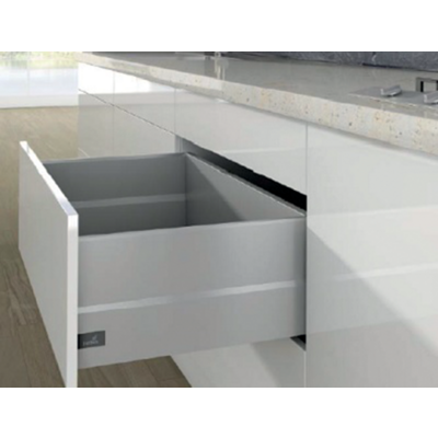 Casserolier Arcitech Topside HETTICH - P.500 H.250/126mm - blanc sans coulisse avec rehausse métal - 9149417 - HETTICH FRANCE