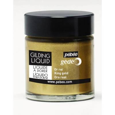Pot de 30ml Liquide à Dorer Gédéo - Idéal Tous Supports - Couleur Or Roi - PÉBÉO