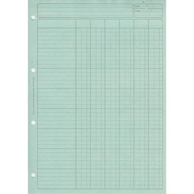 Bloc Audit 6 Colonnes + entête 297X210 80 Pages Bleu