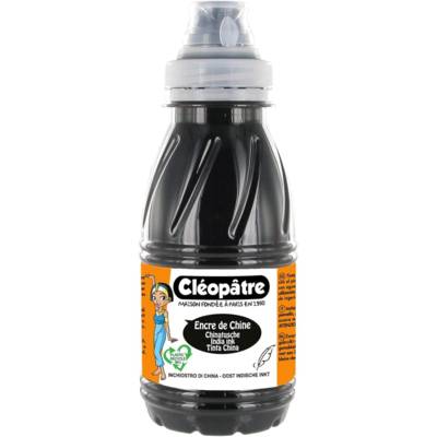 Encre de chine Noir en 250 ml - CLÉOPÂTRE