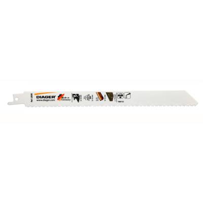 Lame de scie sabre bi-métal flex denture twincut alu bois avec clou 225mm - Gedimat - DIAGER
