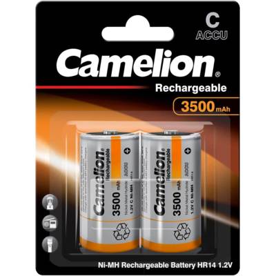 Pack de 2 Piles Rechargeables 1,2V LR14/HR14 Ni-Mh accu 3500 mA