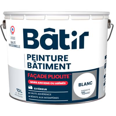 Peinture façade plio FP460 Batir blanc - pot de 10l - Gedimat - RECA