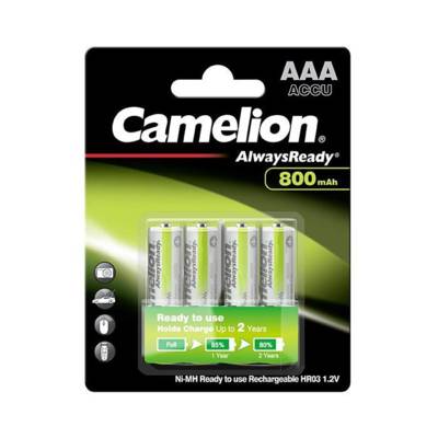 Pack de 4 piles rechargeables Always Ready Micro HR3 AAA 800mAh
