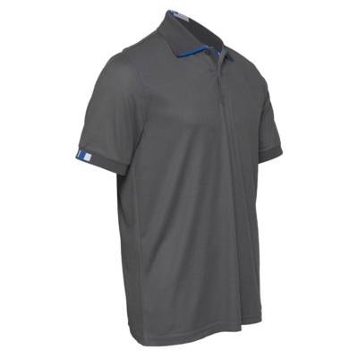 Polo de travail homme BEVEN gris/bleu - Gedimat - NORTH WAYS