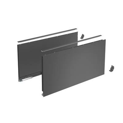 Profilé latéral de tiroir AvanTech YOU, hauteur 251 mm x NL 350 mm, Anthracite, gauche et droite - HETTICH - 9353448 - HETTICH FRANCE