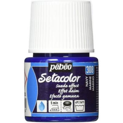 Flacon 45ml Peinture textile effet Daim Marine