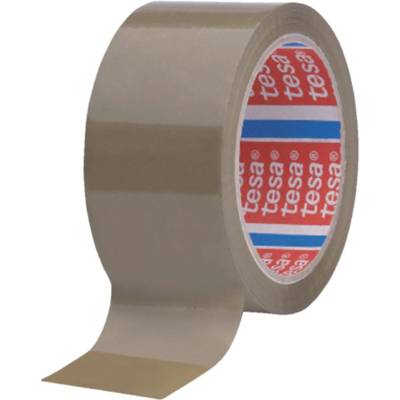 Rouleau Adhésif Emballage tesaPACK PP 46μ (Support 28μ) 66m x 50mm Marron