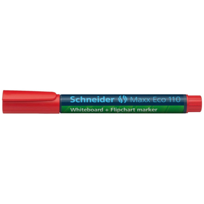 Marqueur flipchart et effaçable à sec Rechargeable Maxx 110 pointe ogive Rouge - SCHNEIDER