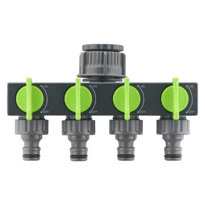 Nez de robinet auto 4 sorties - femelle ø26 x 34 mm mâle ø26 x 34 femelle ø20 x 27 - Gedimat - NOYON ET THIEBAULT