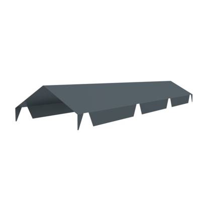 Faîtière double crantée JORISIDE - lg 2m10 - dev. 400 mm - RAL 5008 - 811 - JORIS IDE