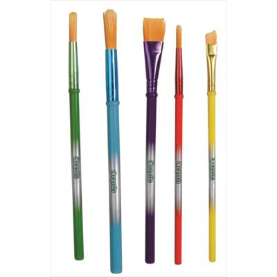 5 pinceaux formes assorties
