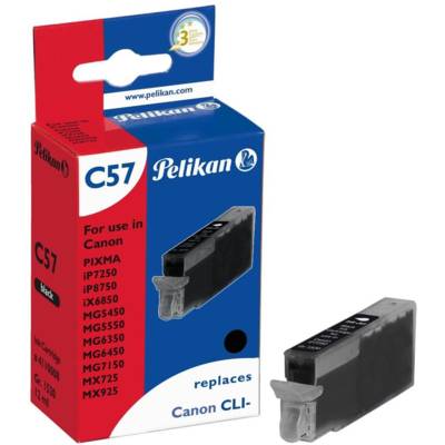 C57 Cartouche Jet d'encre COMPATIBLE avec OEM CLI-551BK XL 6443B001 Noir - PELIKAN PRINTING