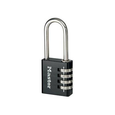 Cadenas à combinaison programmable MASTERLOCK 40 mm avec anse haute de 51 mm, noir - 7640EURDBLKLH