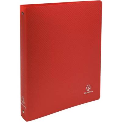 Classeur 4 anneaux 30 mm polypropylène Opaque A4 maxi Rouge