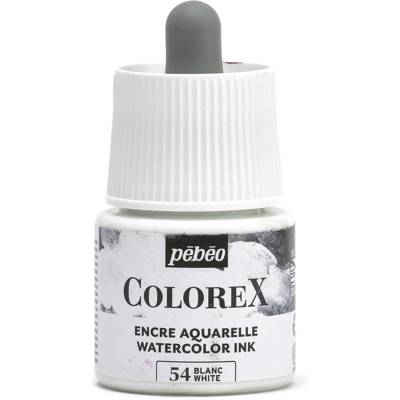 Flacon 45ml Encre COLOREX Aquarelle Blanc