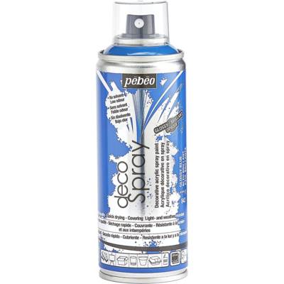 Aérosol 200ml Peinture DécoSpray brillant BLEU - PÉBÉO