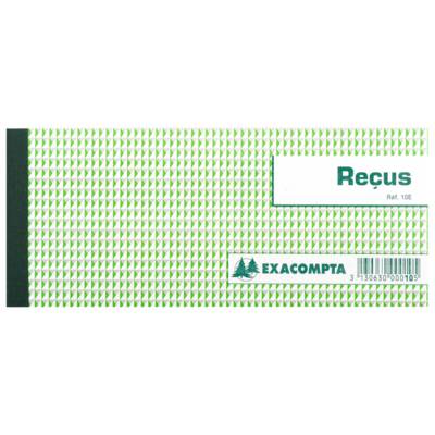 Carnet à souche Reçus 90 x 130 mm 50 feuillets - EXACOMPTA