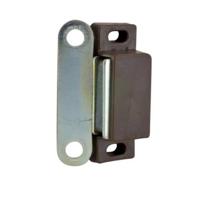 Loqueteau magnétique rectangle 4kg brun - Gedimat - NORAIL