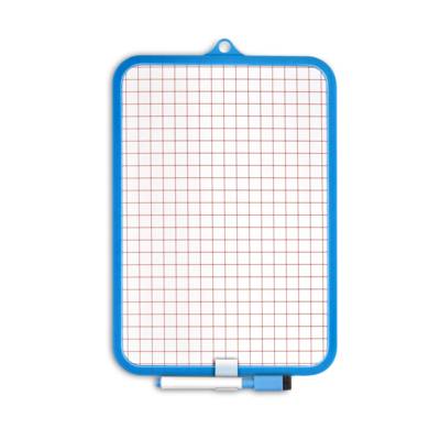 Ardoise blanche effaçable à sec 18,5 x 26 cm avec marqueur et brossette - WONDAY