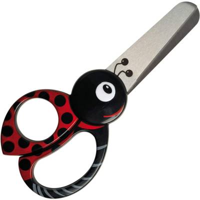 Ciseaux Enfants Coccinelle 13 cm droitiers et gauchers