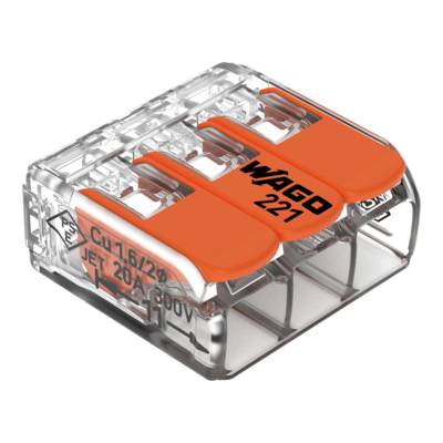 Bornes à leviers compactes 3 conducteurs - sachet de 10 pièces - Gedimat - DEBFLEX