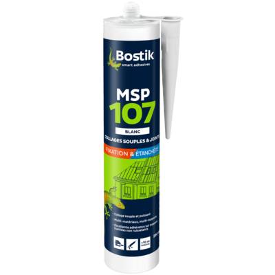 Mastic de fixation et d'étanchéité MSP 107 gris - Gedimat - BOSTIK
