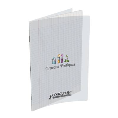 Cahier Travaux pratique piqué 24 x 32 cm Polypro Incolore 90G/120G 96P seyes - CONQUÉRANT