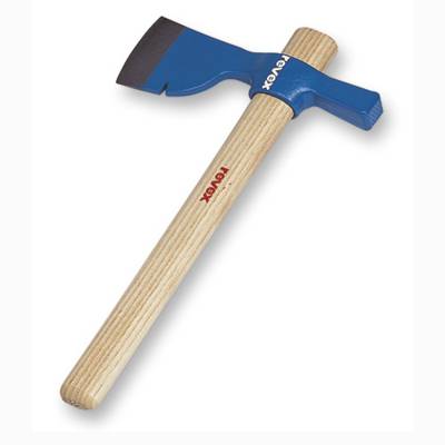 Hachette de plâtrier acier chromé manche en bois de frêne verni - Gedimat