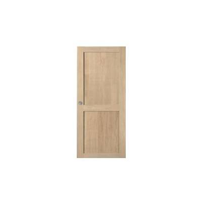 Porte coulissante pleine ATELIER LOFT chêne selectionné ultra mat brossé - 204 x 83 cm - Gedimat - ROZIERE