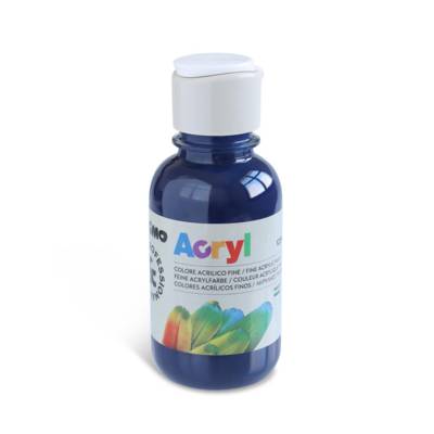 Flacon 125ml Peinture Acrylique Fine Bouchon Flux Control dark blue 521 - PRIMO