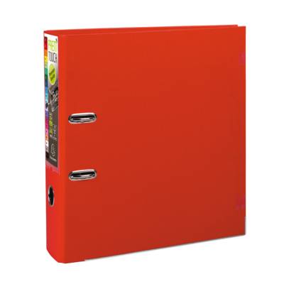 Classeur à levier Prem'Touch dos 80mm A4 rouge
