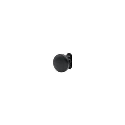 Patère rond fixe acier noir mat 1 tête - 65 mm - Gedimat - NORAIL