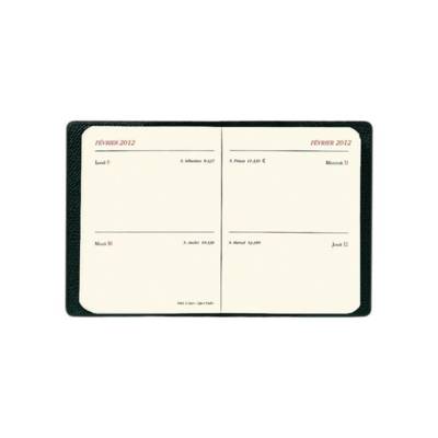 Agenda MINI 2 DAYS 2 jours/page noir