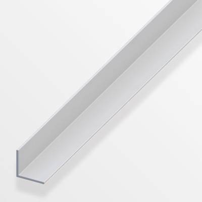 Cornière égale en aluminium anodisé couleur argent ép.1,5mm dim.20x20mm long.1,00m - Gedimat - ALFER ALUMINIUM
