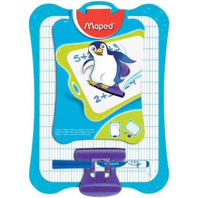 Ardoise effaçable Blanche Unie / Quad 20x28cm avec accessoires