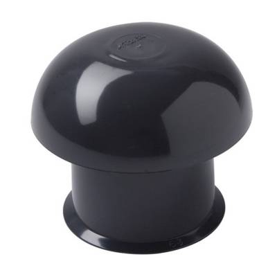 Chapeau de ventilation simple Ardoise S/M Ø100/164.5mm NICOLL - CC10 - Maxoutil